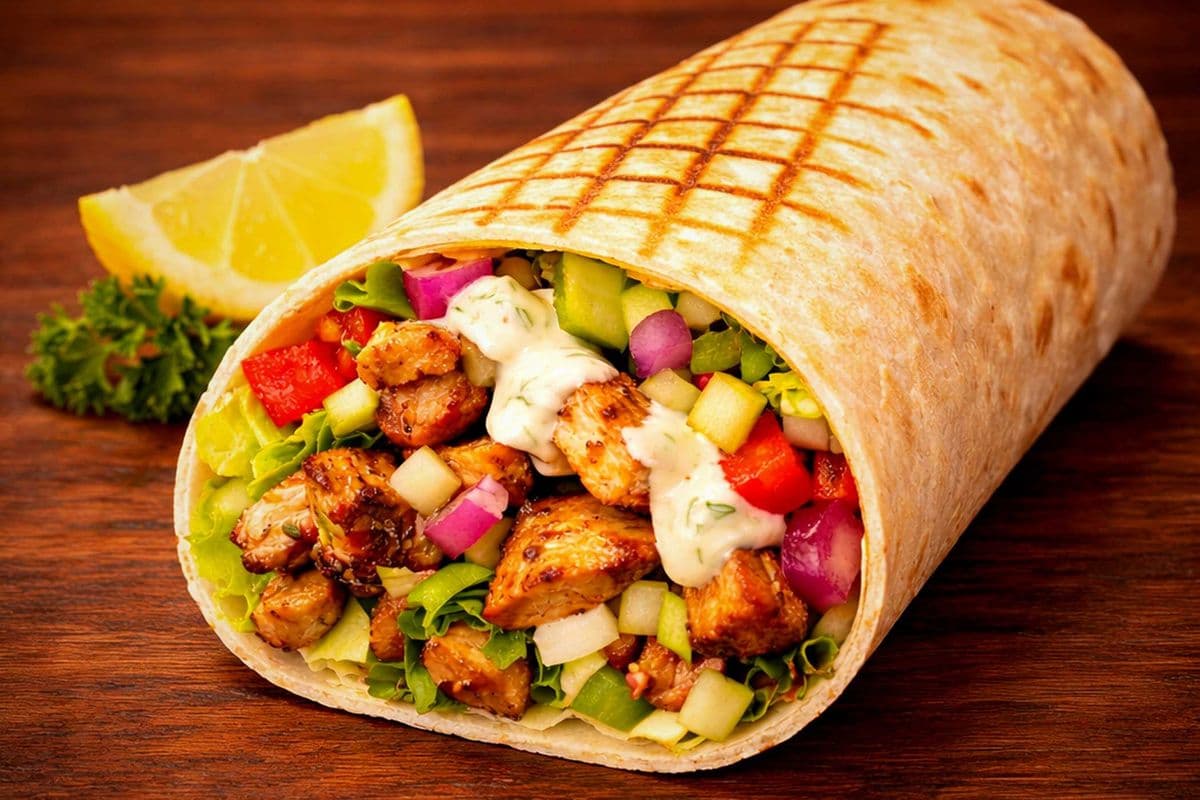 Regular Chicken Souvlaki wrap