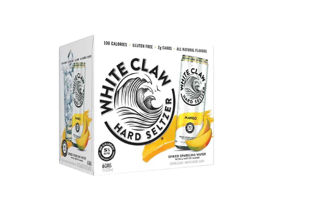 White Claw Mango (6 Pack Cans) (6 x 355 ml Cans)