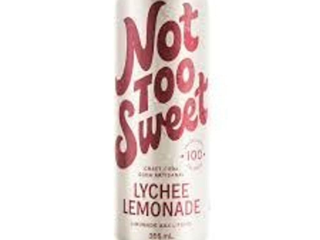 NOT TOO SWEET CRAFT SODA LYCHEE LEMONADE 355ML