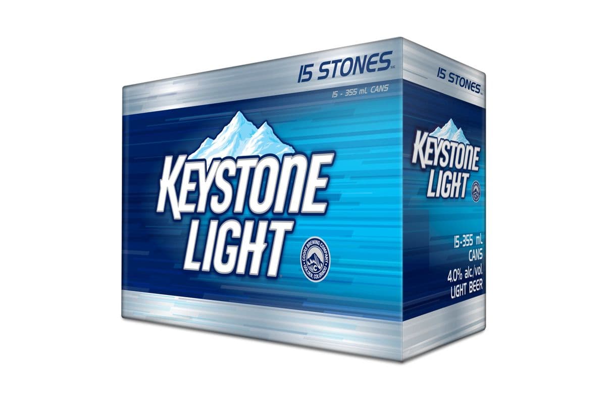 Keystone Light 15 can (15 x 355 ml cans)