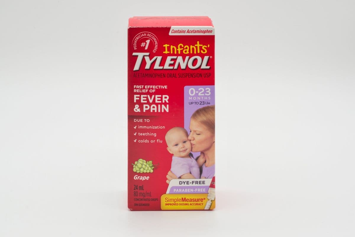 Tylenol Infants - Grape - Dye-free Drops (80mg 24ml)