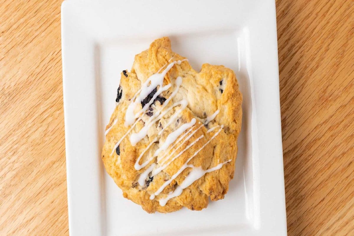 Blueberry Cranberry with Glaze Scone