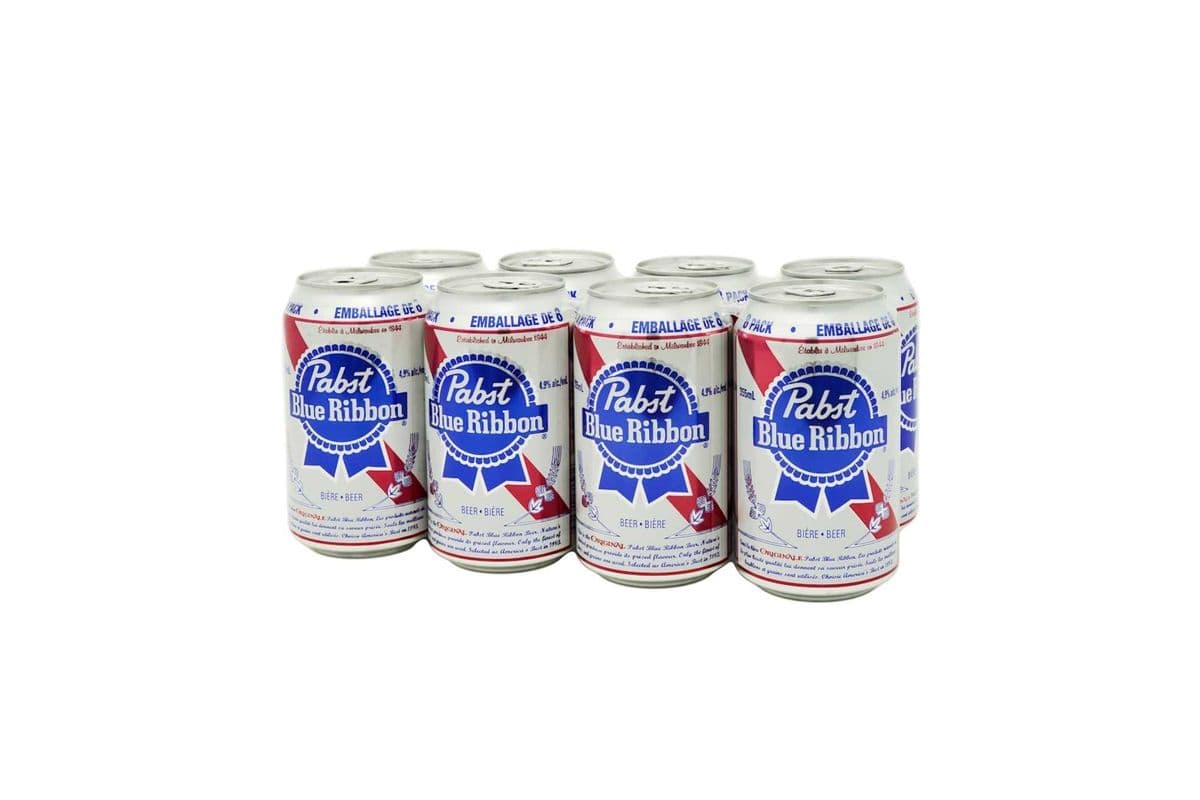 Pabst Blue Ribbon (8 Pack) (8 x 355 ml Cans)