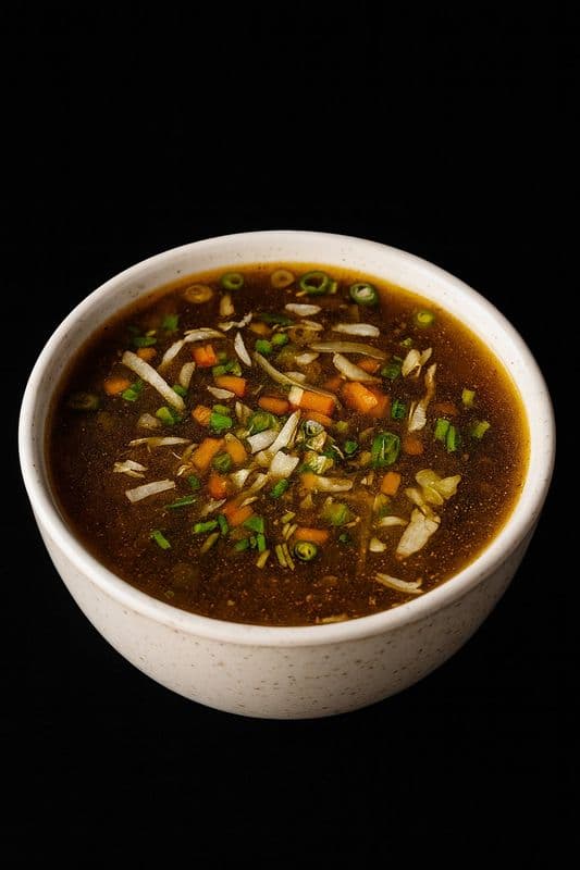 Hot & Sour Veg Soup / Soupe Piquante et Aigre aux Légumes