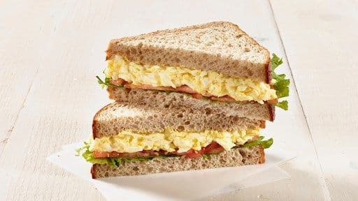Egg Salad Sandwich on Sliced Bread