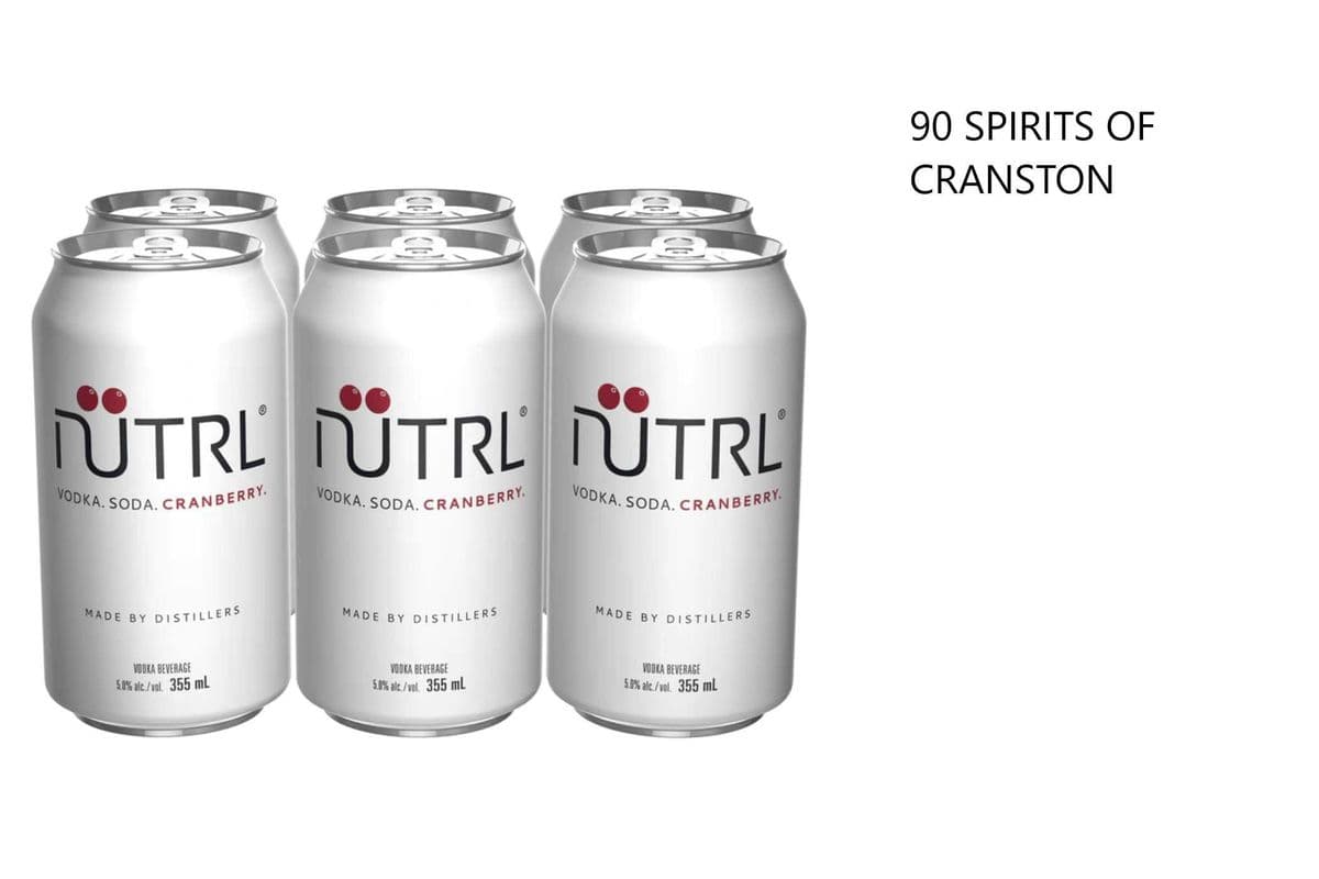 NUTRL CRANBERRY VODKA SODA 6 CANS (1 x 6x355ML)