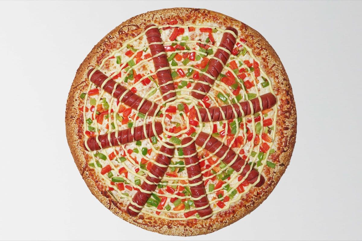Large Hot Dog Pizza