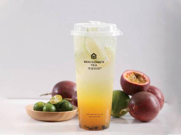 Passion Fruit Sparkling Tea / 百⾹果气泡