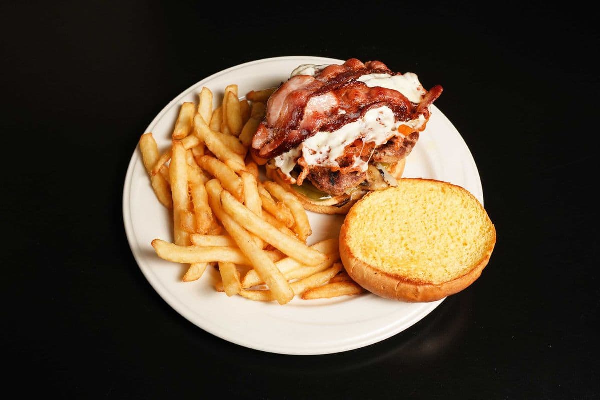 Mushroom Bacon Burger