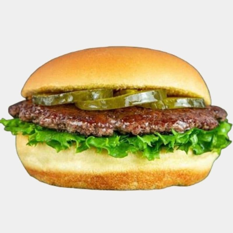 Burger végétarien de style oklahoma simple / Single Vegetarian Oklahoma Style Burger