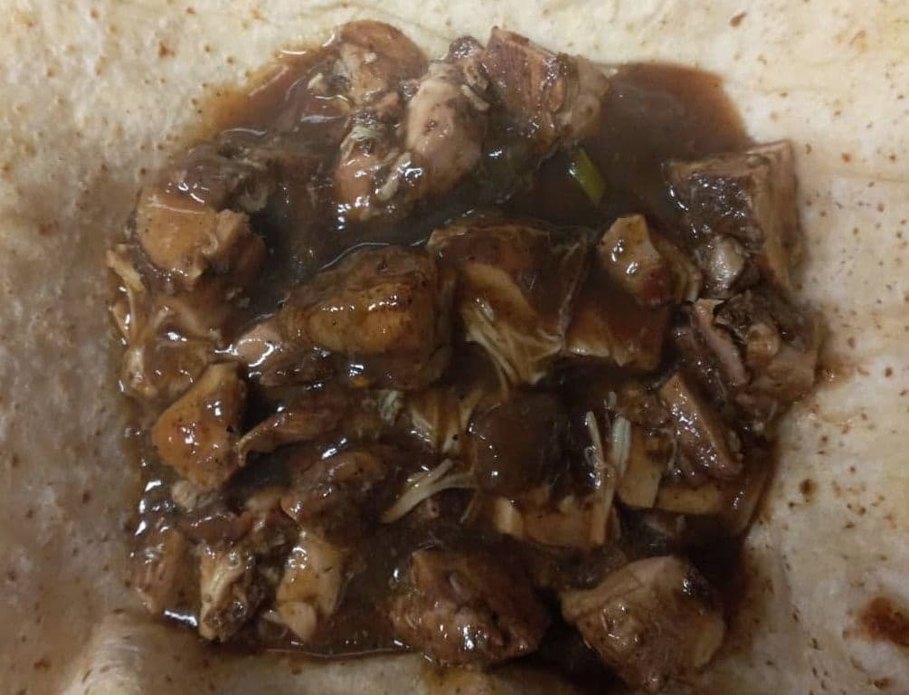 Jerk Chicken Roti