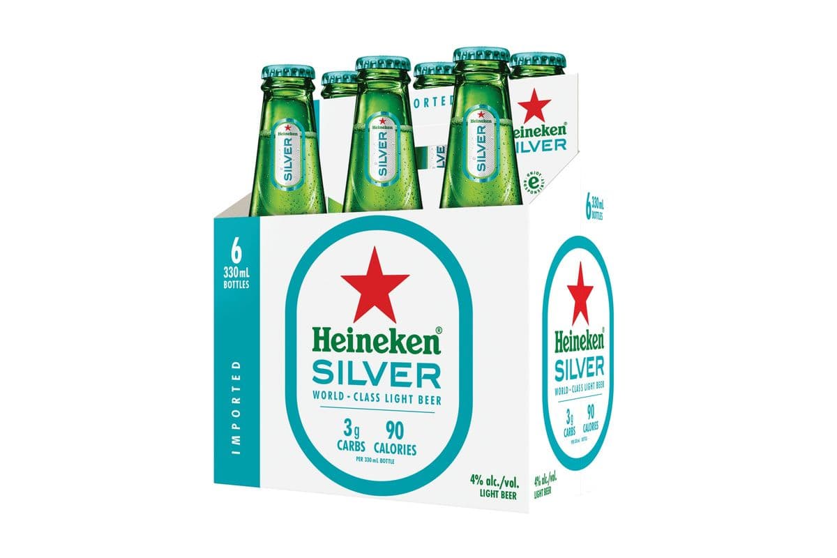 Heineken Silver 77757 (6 x 330ml Bottles)