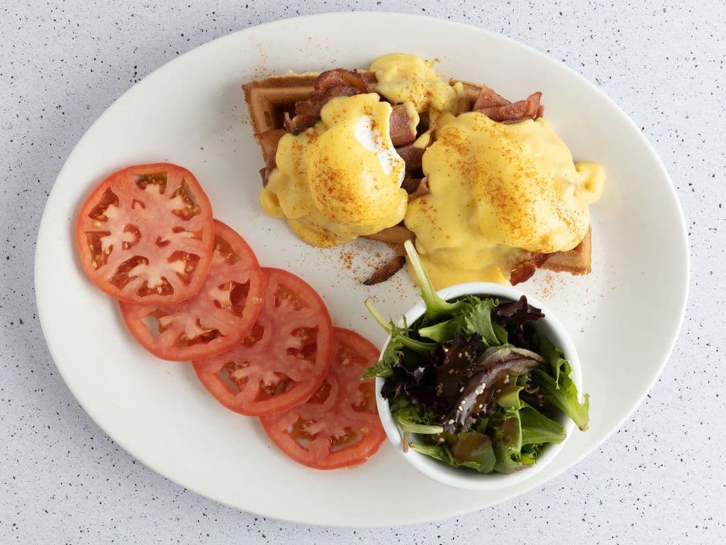 Waffle Eggs Benny