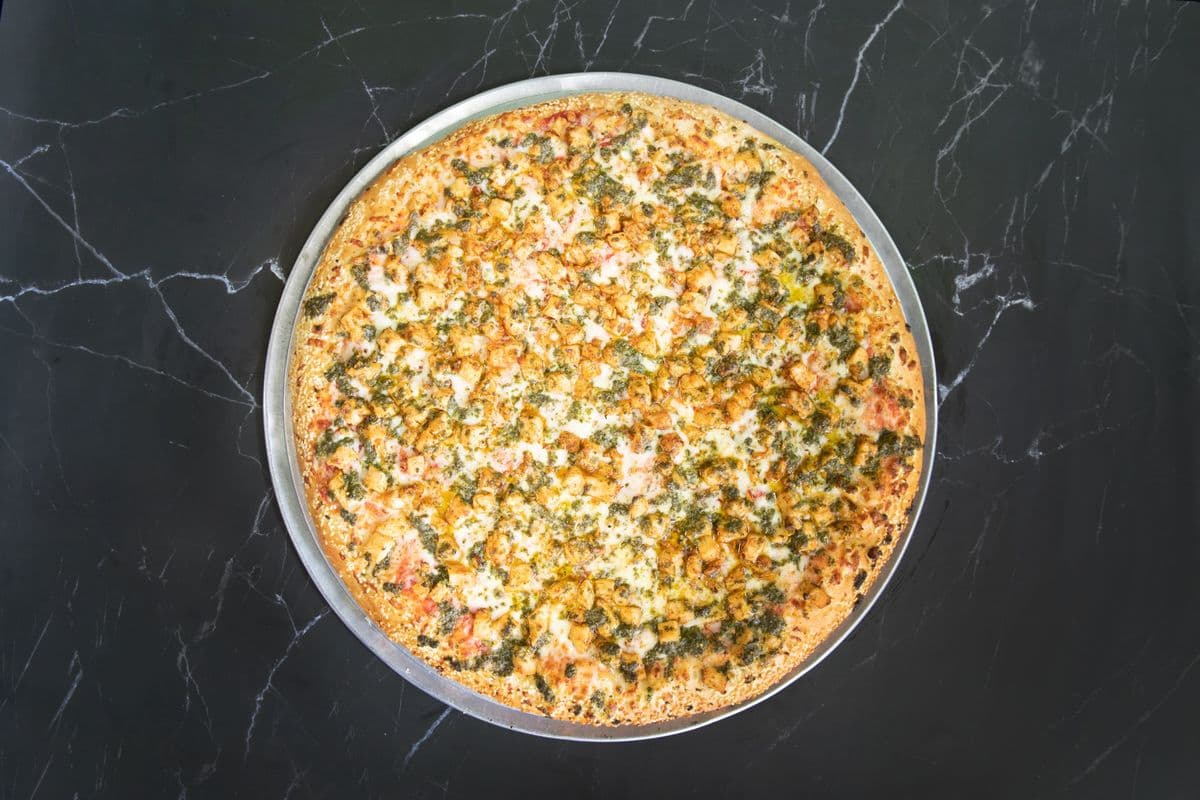 Small Pesto Chicken Pizza
