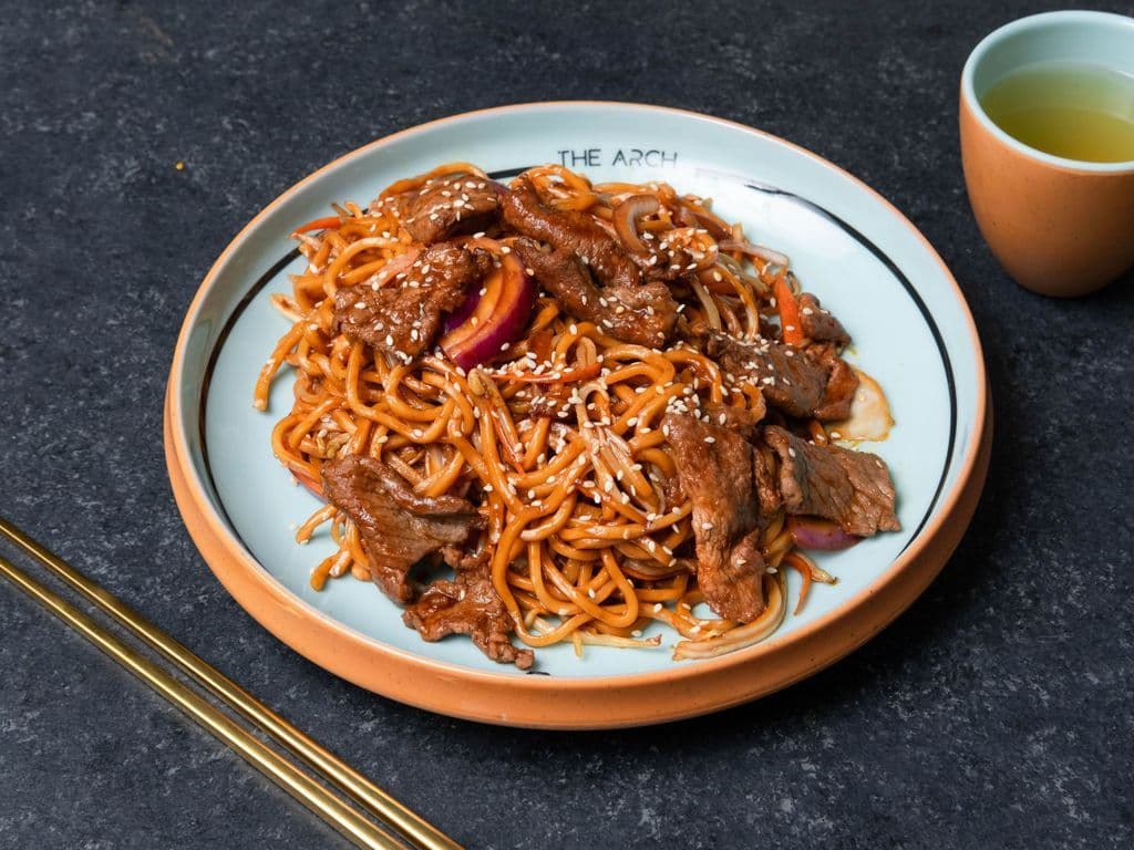 306. 牛肉炒乌冬 Beef Fried Udon