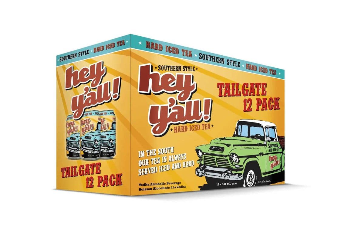 Hey Y'all Tailgate Hard Iced Tea (12 x 341 ml Cans)