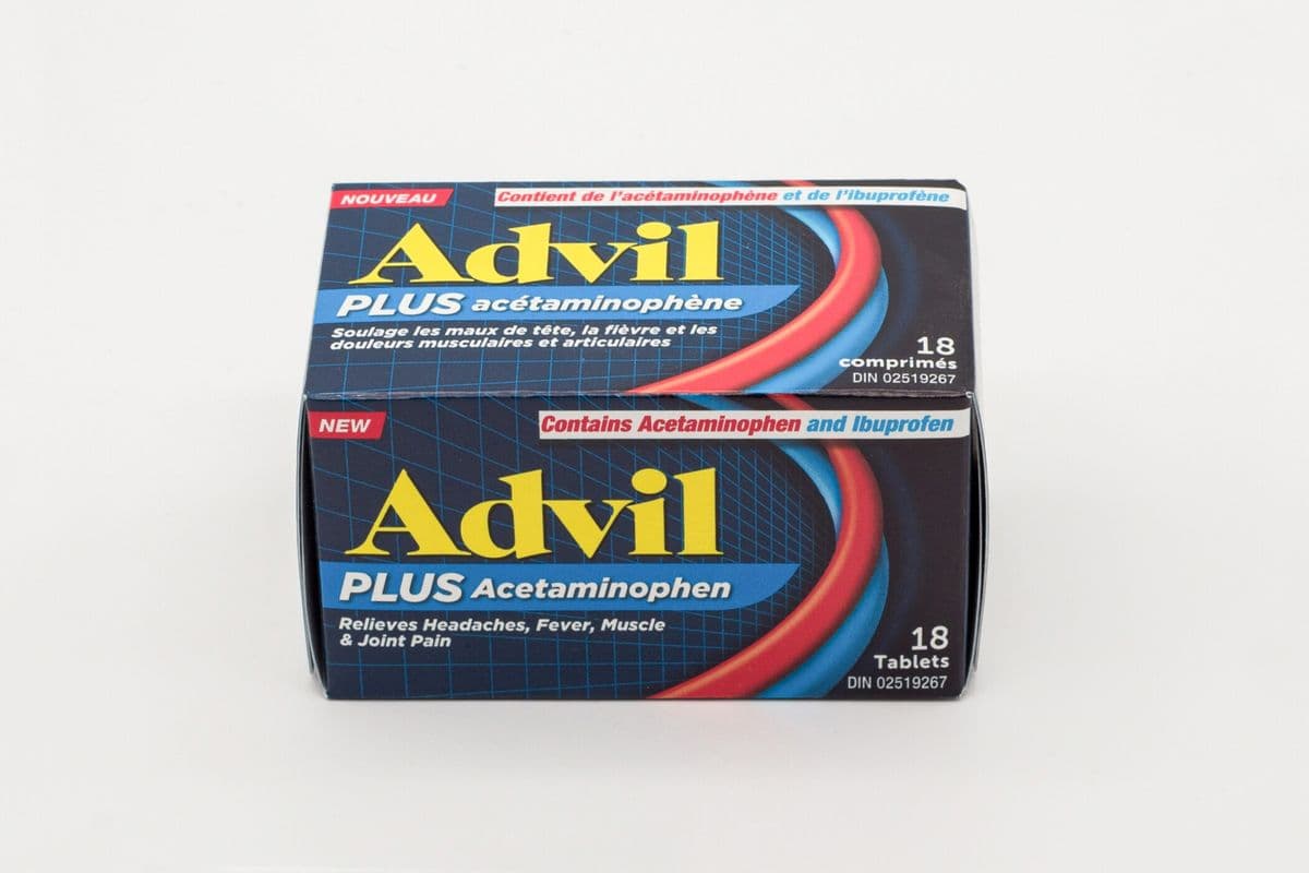 Advil Plus Acetaminophen Tablets (250 mg and 125 mg x 18 ct)