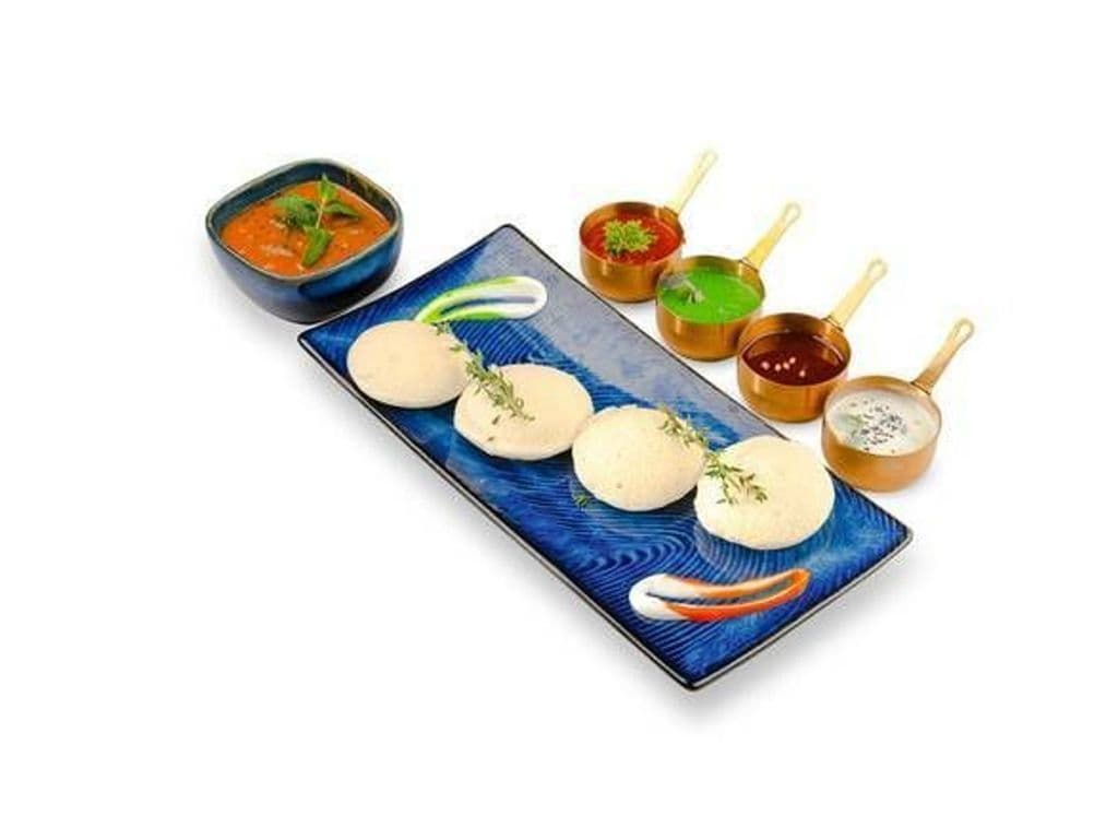 Idli, Chutney + Sambar