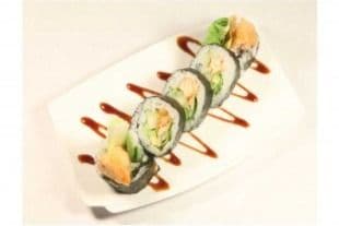 K11. Salmon Tempura Maki Roll (8 pcs)