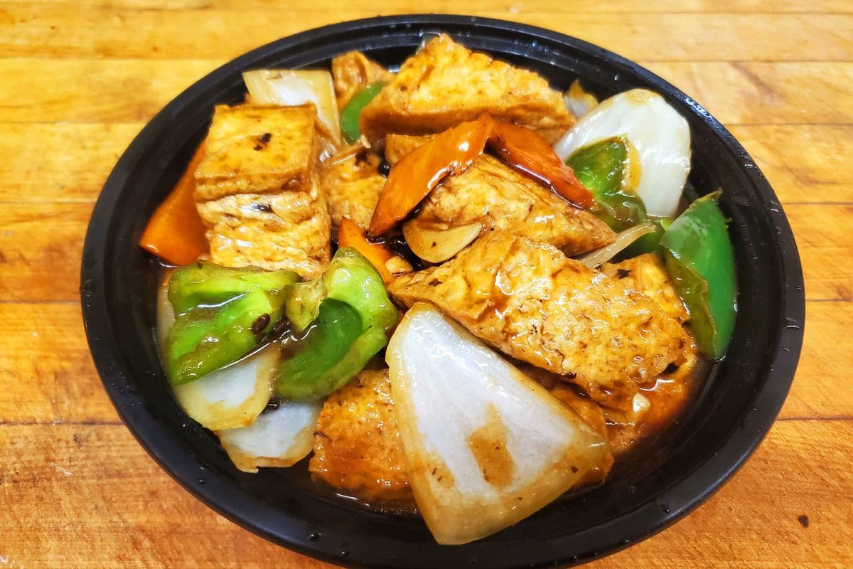 99. Tofu with Black Bean Garlic Sauce
