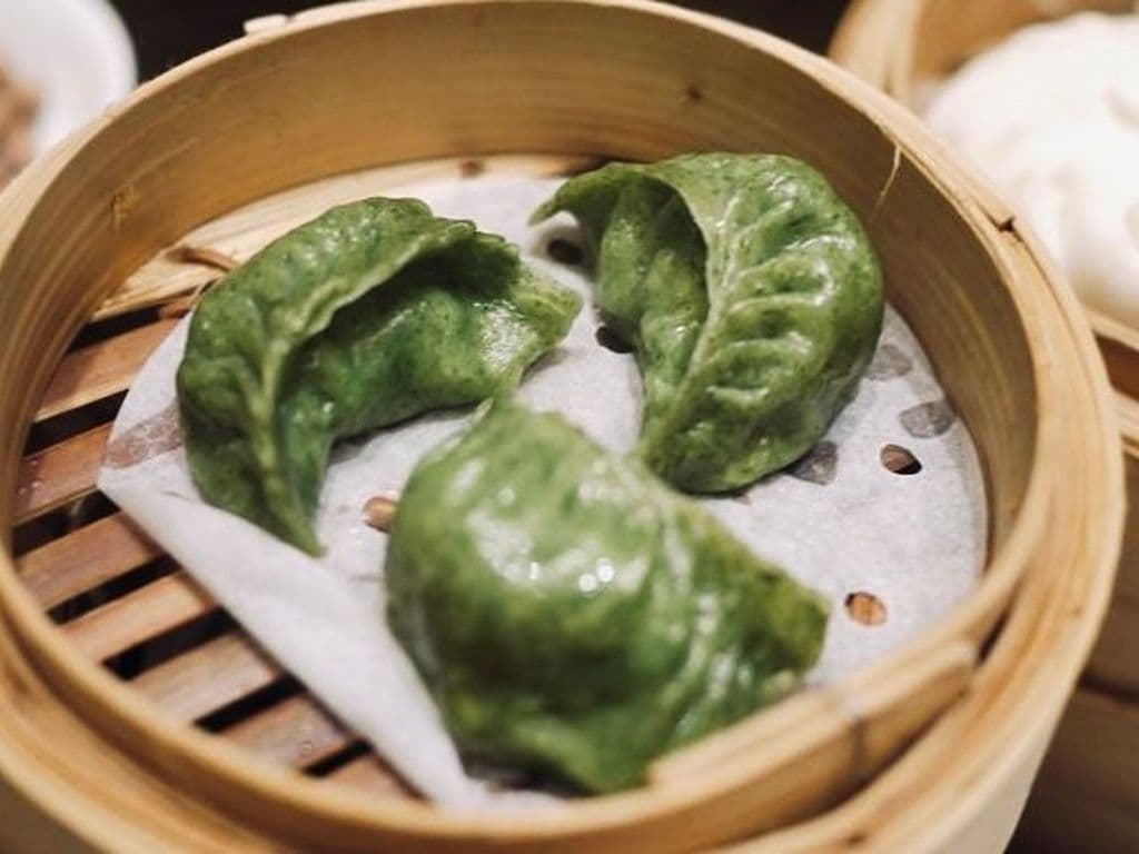 Spinach Shrimp Dumpling