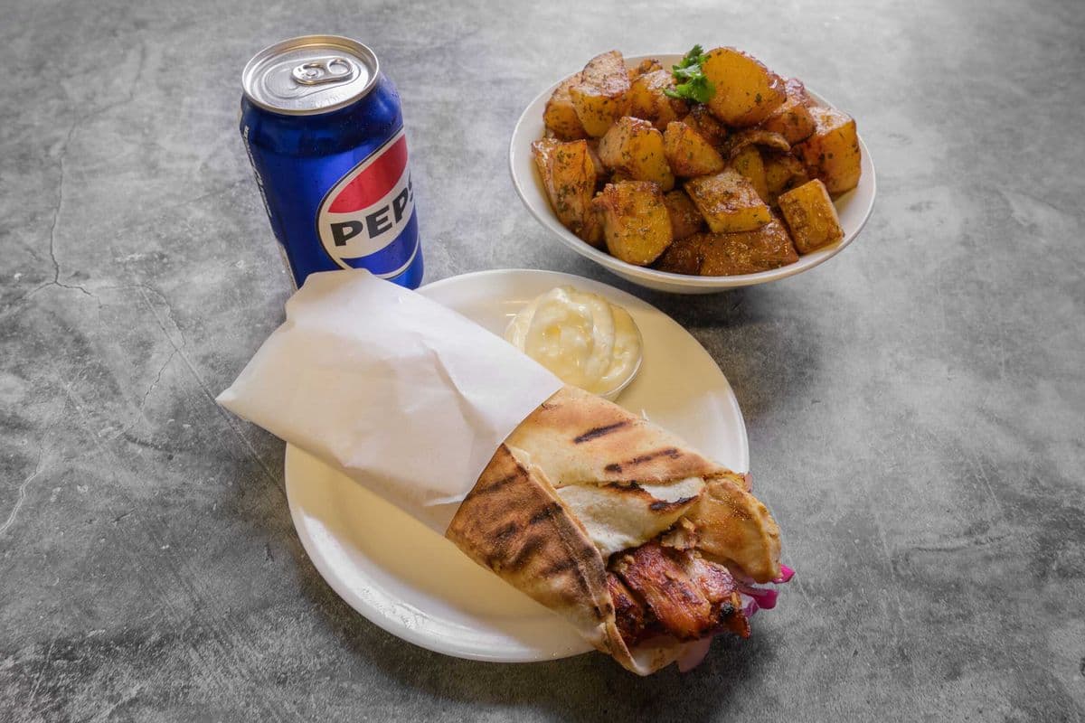 Trio pita mixte (poulet et boeuf)