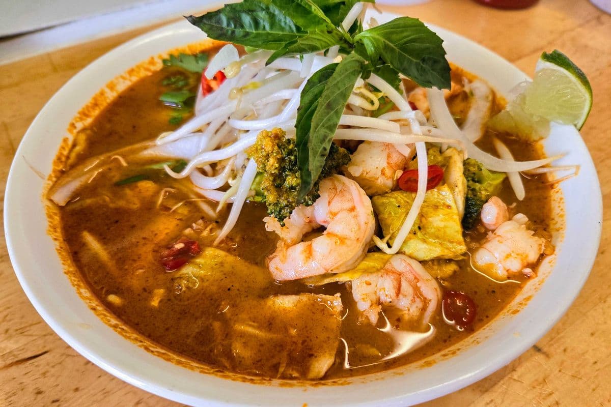 25. Tom Yum Shrimp Noodle Soup