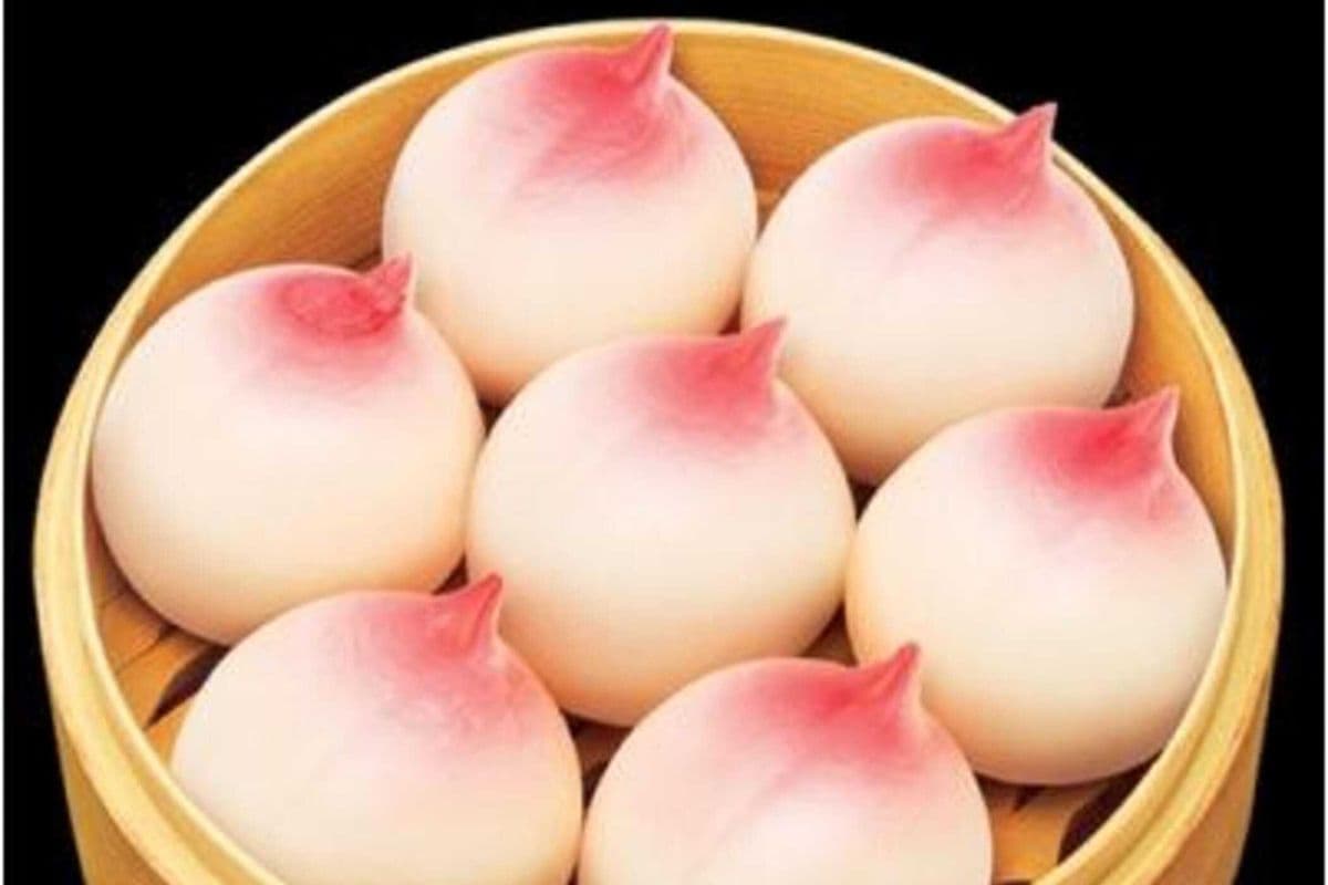 Red Bean Paste Bun(3pcs)寿桃包