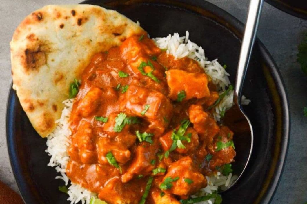 Vegan Butter Chicken Wrap