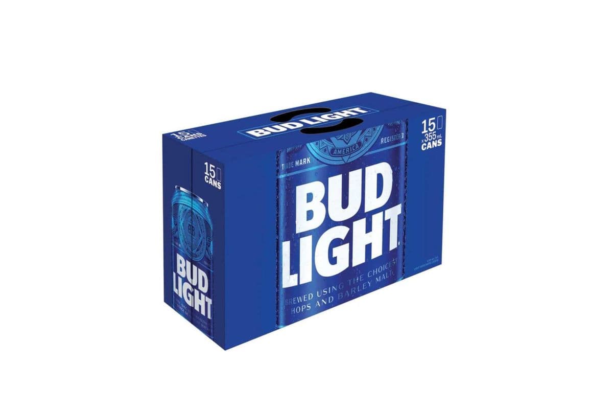 Bud Light (15 Cans) (15 x 355 ml Cans)