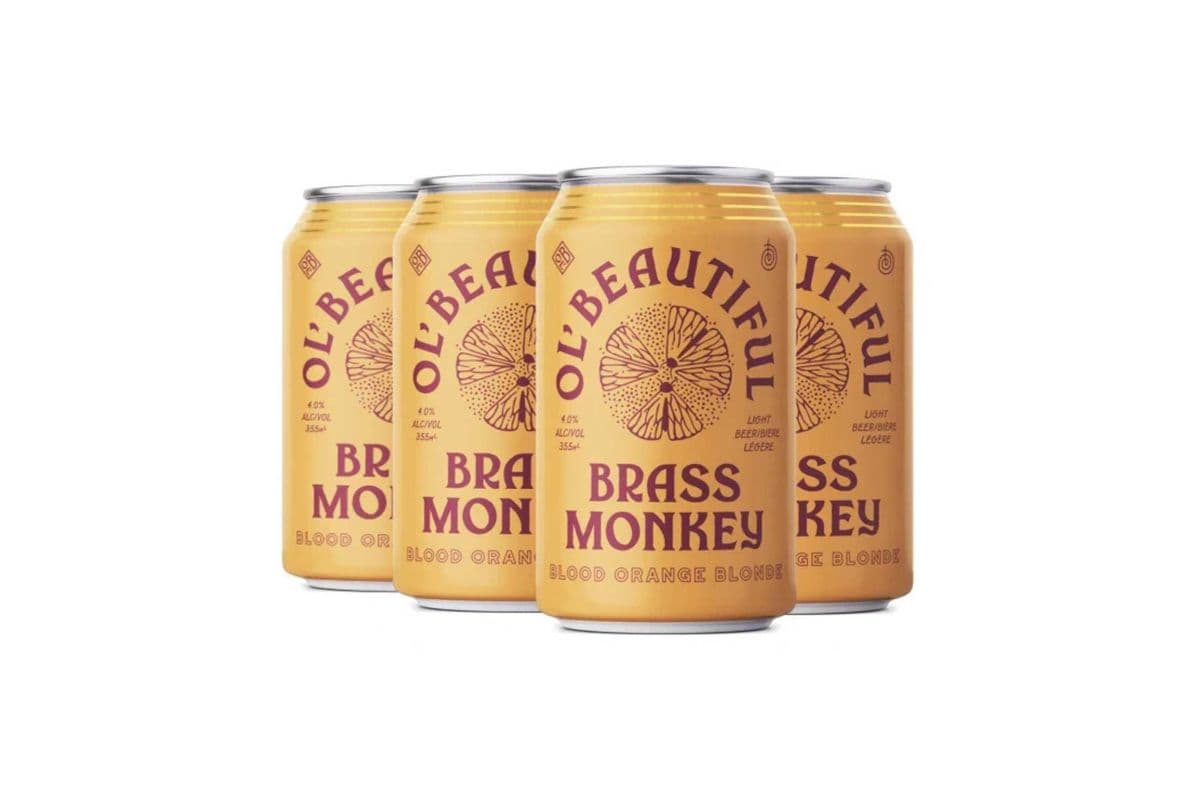 Ol Beautiful Brass Monkey Blood Orange Blonde (6 cans) (6 x 355ml)