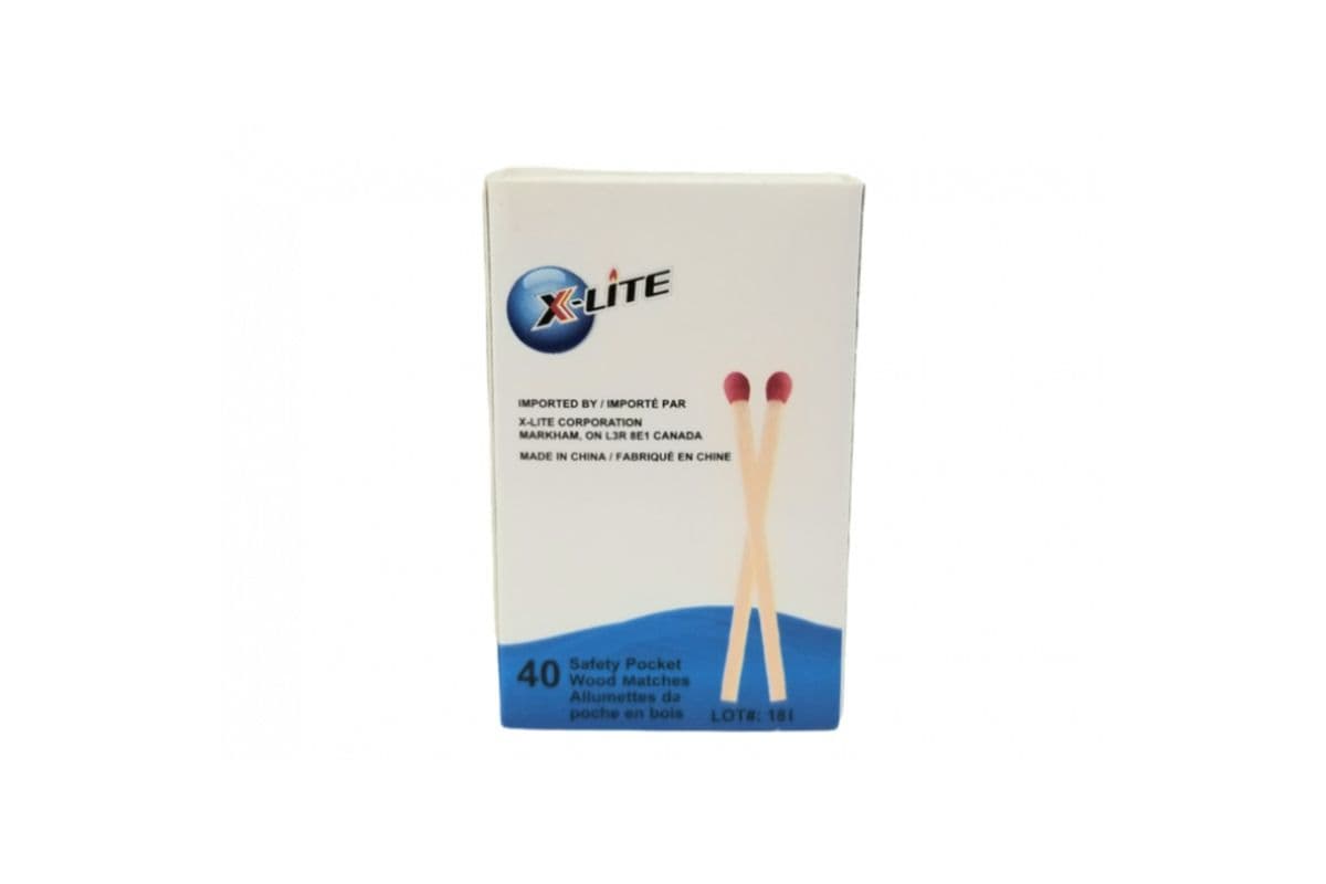 X Lite Match Box (40 Wood Matches)