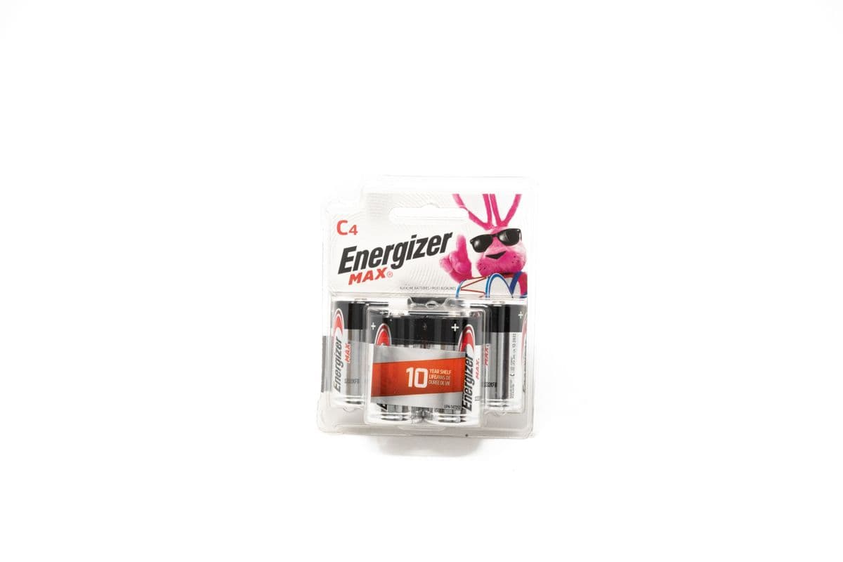 Energizer Max® C4 Alkaline Batteri es, 4 Pack