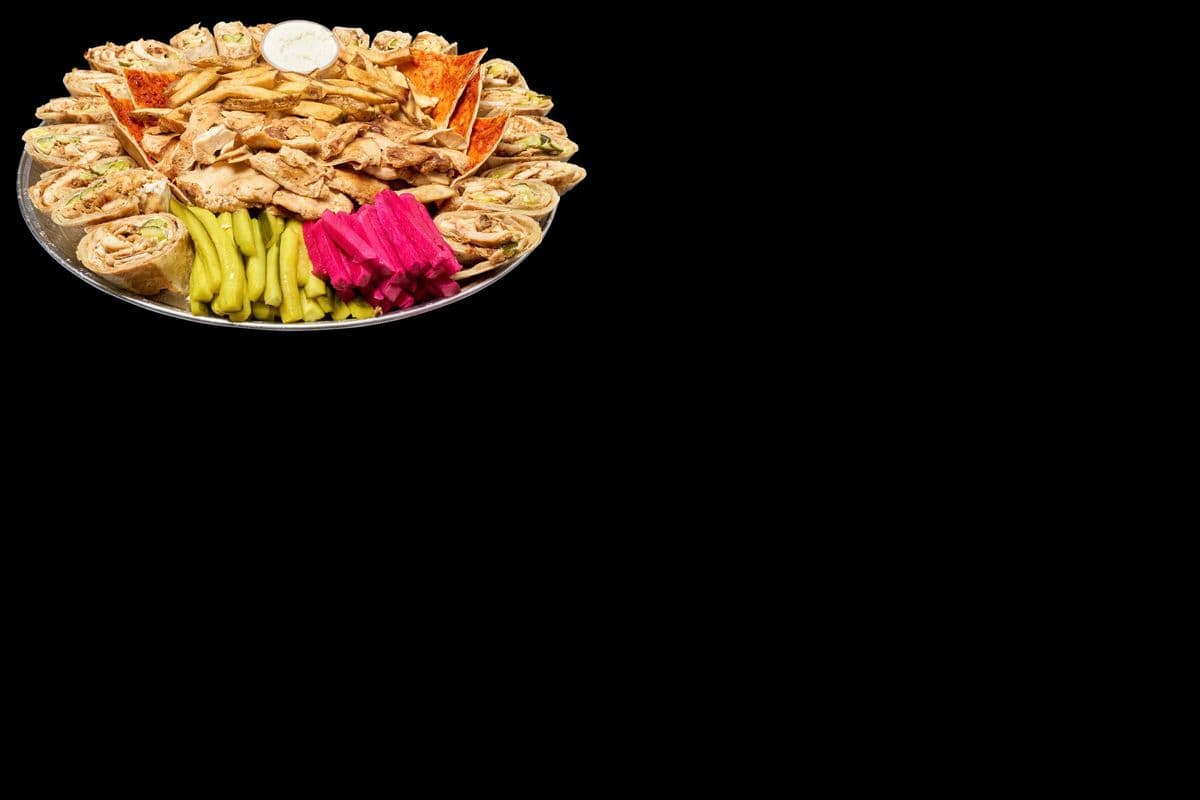 Beef shawarma SAJ platter