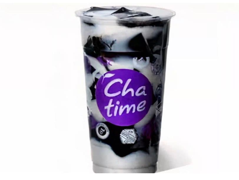 Grass Jelly with Fresh Milk