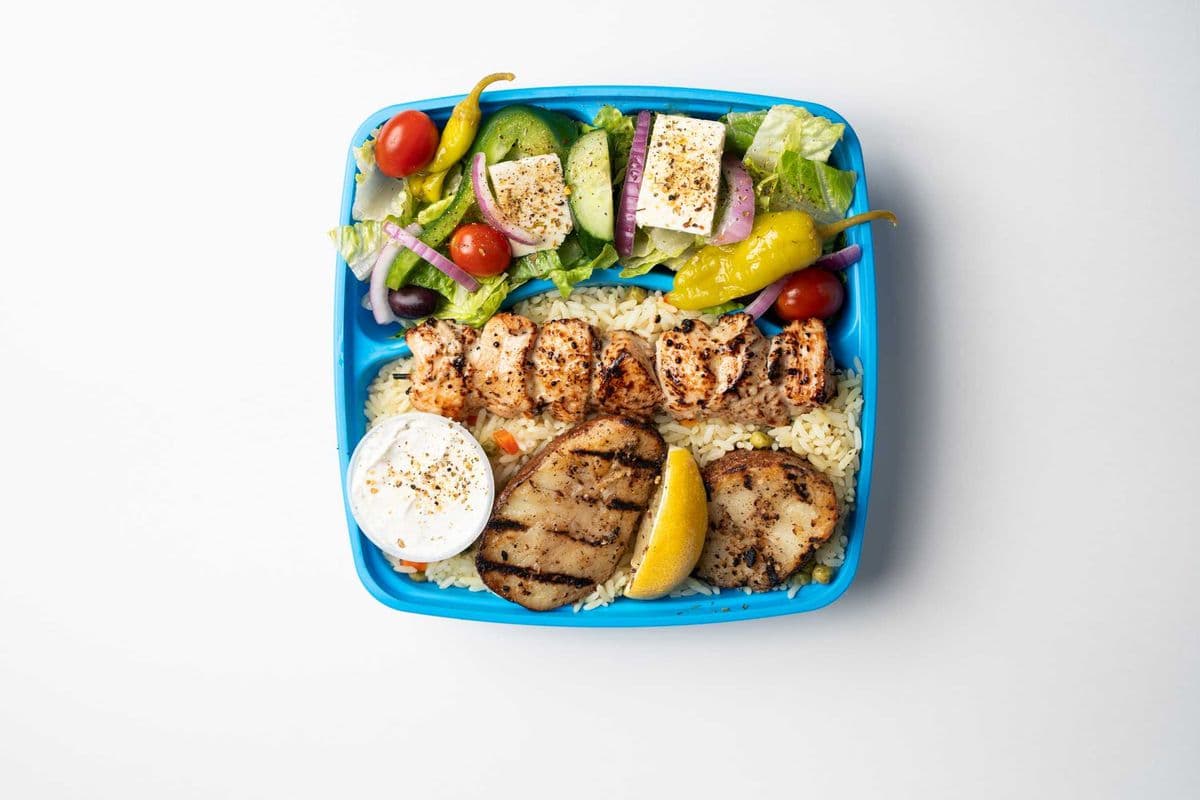 10. Classic Souvlaki Platter