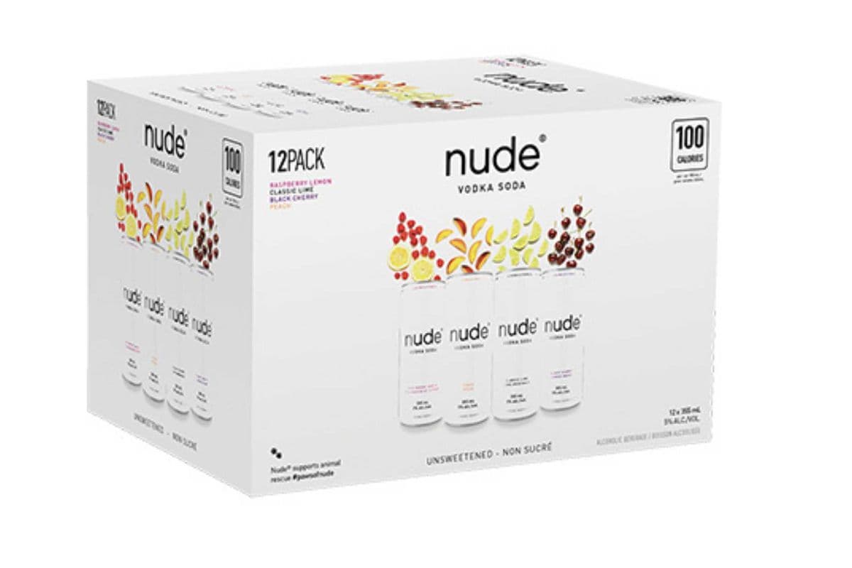Nude vodka Soda Mixer Pack (12 Pk) (12 x 355ml)