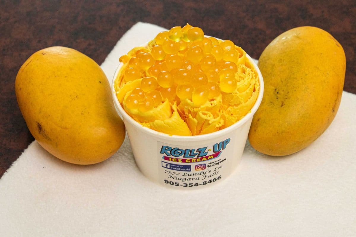 Mango Delight Rolled Ice Cream