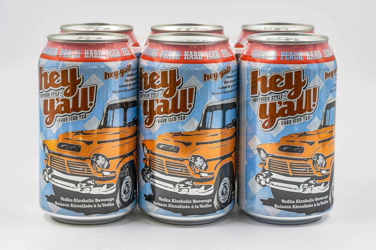 Hey Yall Georgia Peach Hard Iced Tea (1 x 355 ml)