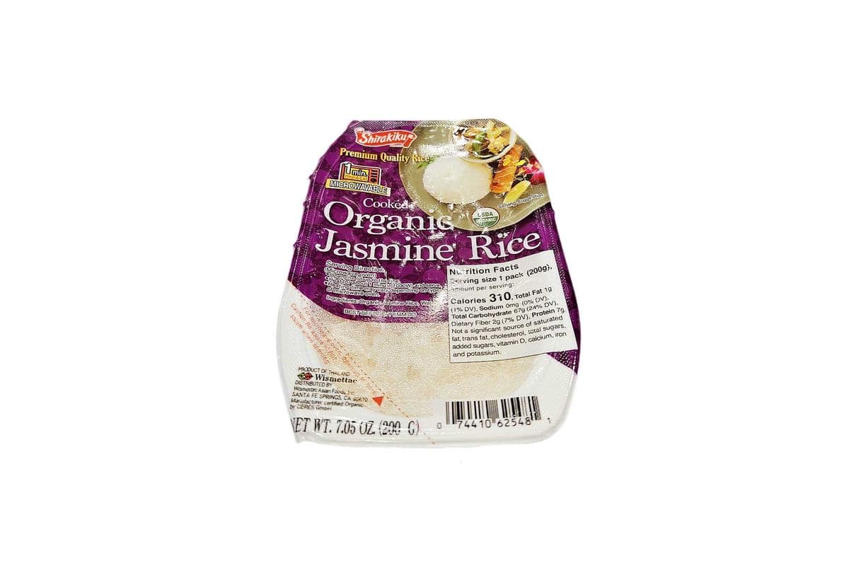 Shirakiku Cooked Organic Jasmine Rice（一分钟即食有机茉莉香米）