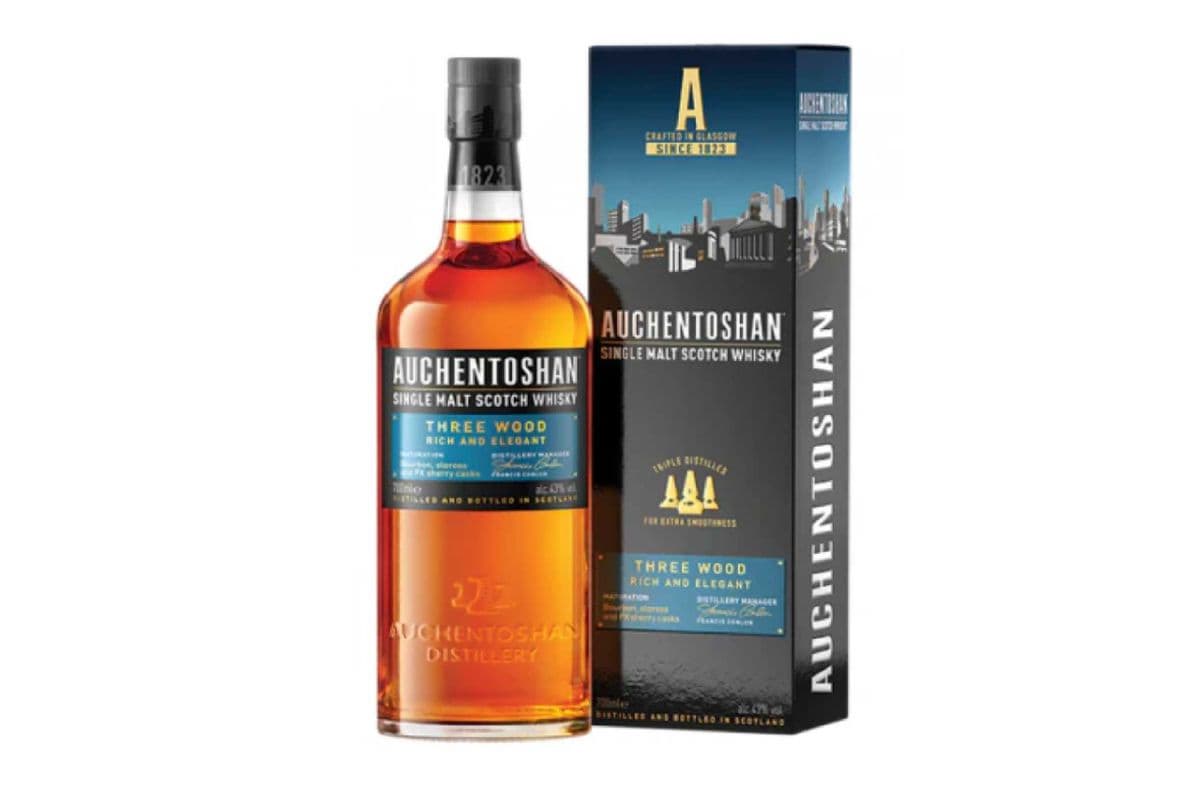 Auchentoshan Single Malt Scotch Three Wood (1 x 750 ml)