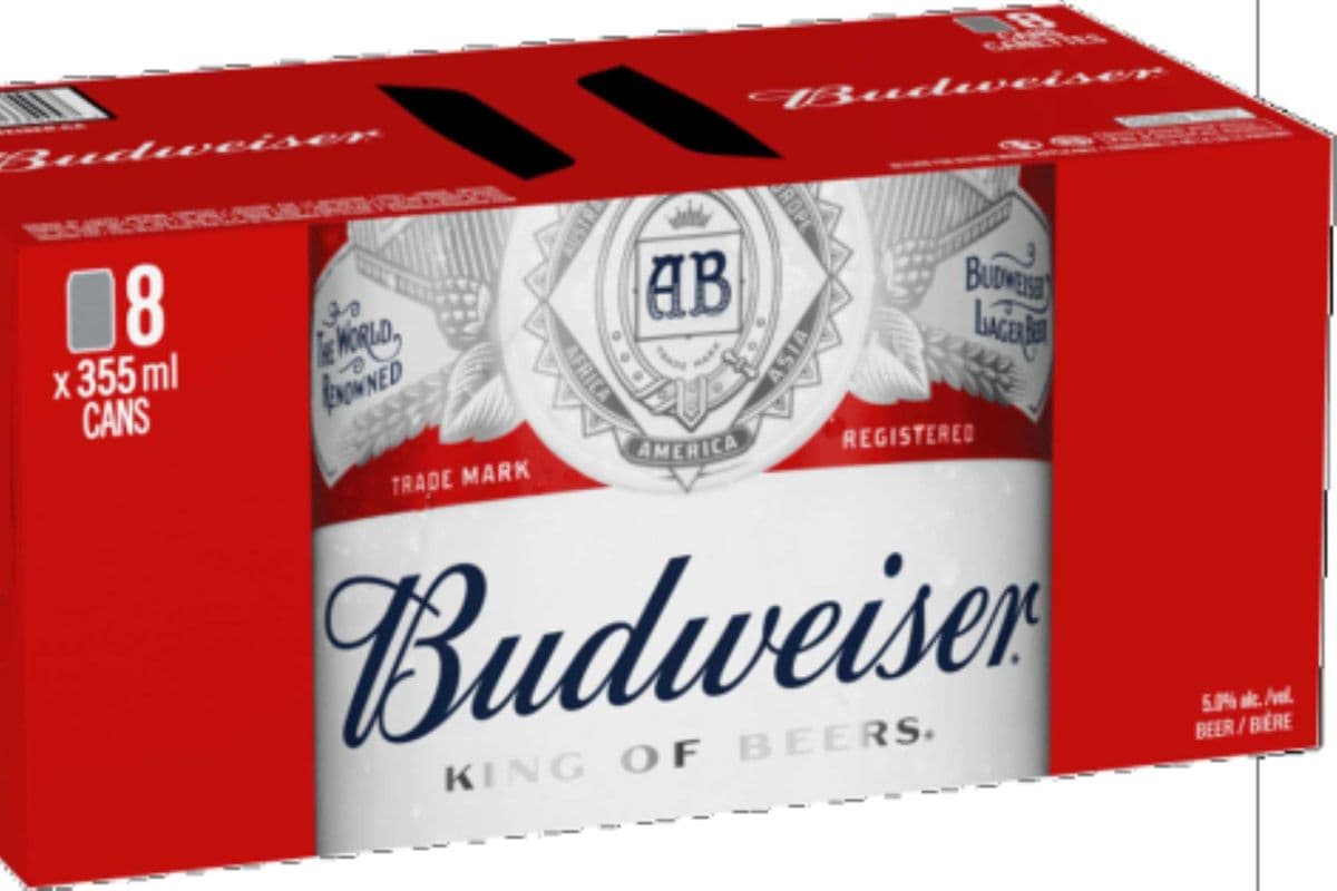 8c Budweiser (8 x 355 ml Cans)