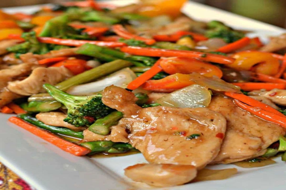 53. Chicken and Veggies with Your Choice of Sauce