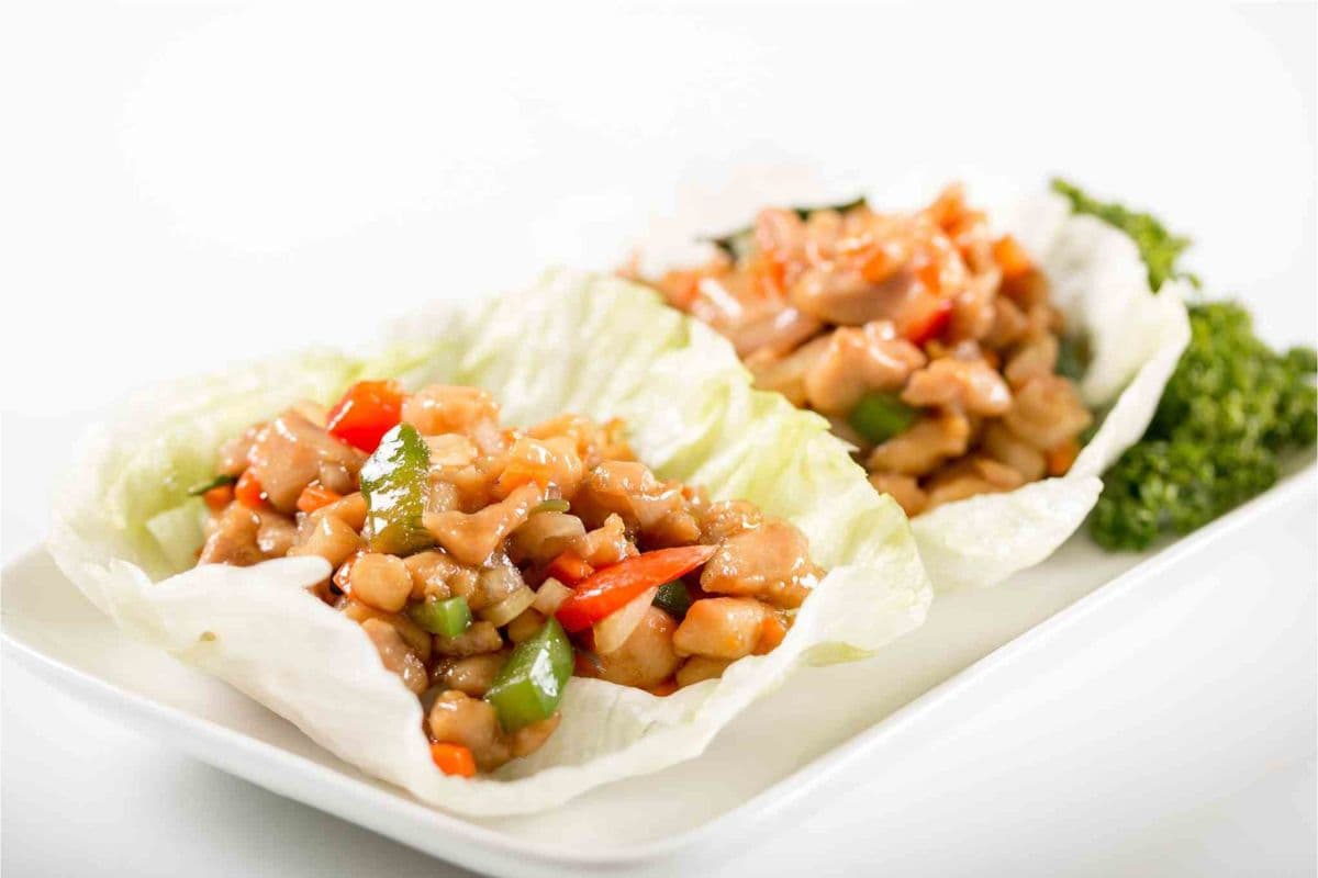 Basil Chicken Lettuce Wrap