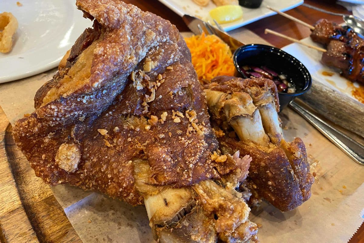 CRISPY PATA pork hocks w/Rice