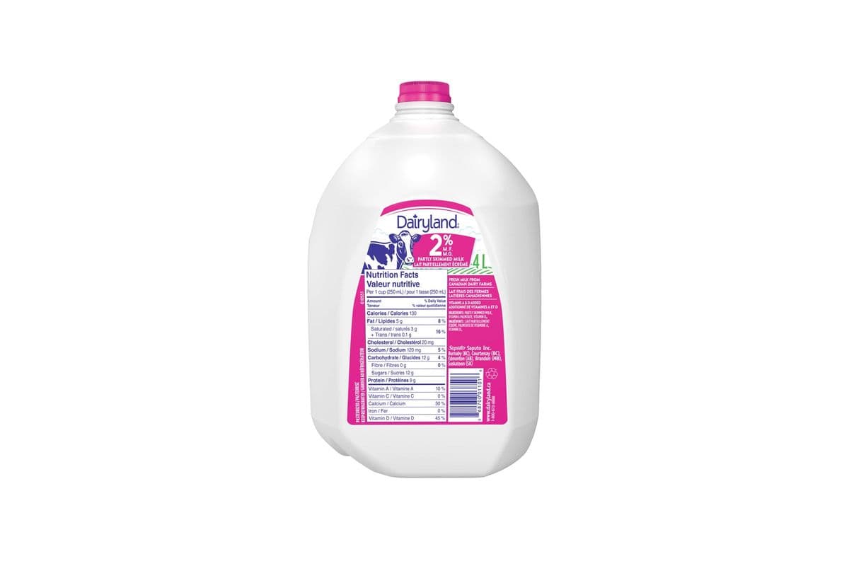 Dairyland 2% Milk (4 L)
