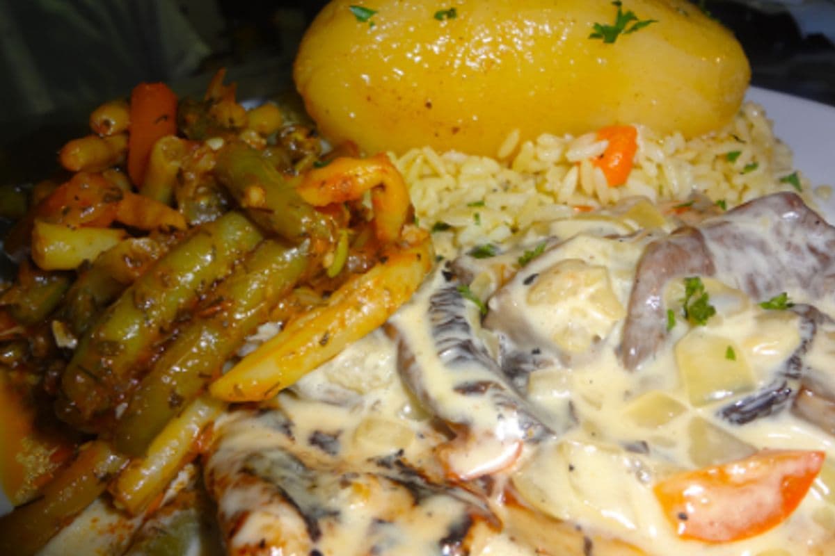Dinner - Chicken and Portobello Mushrooms