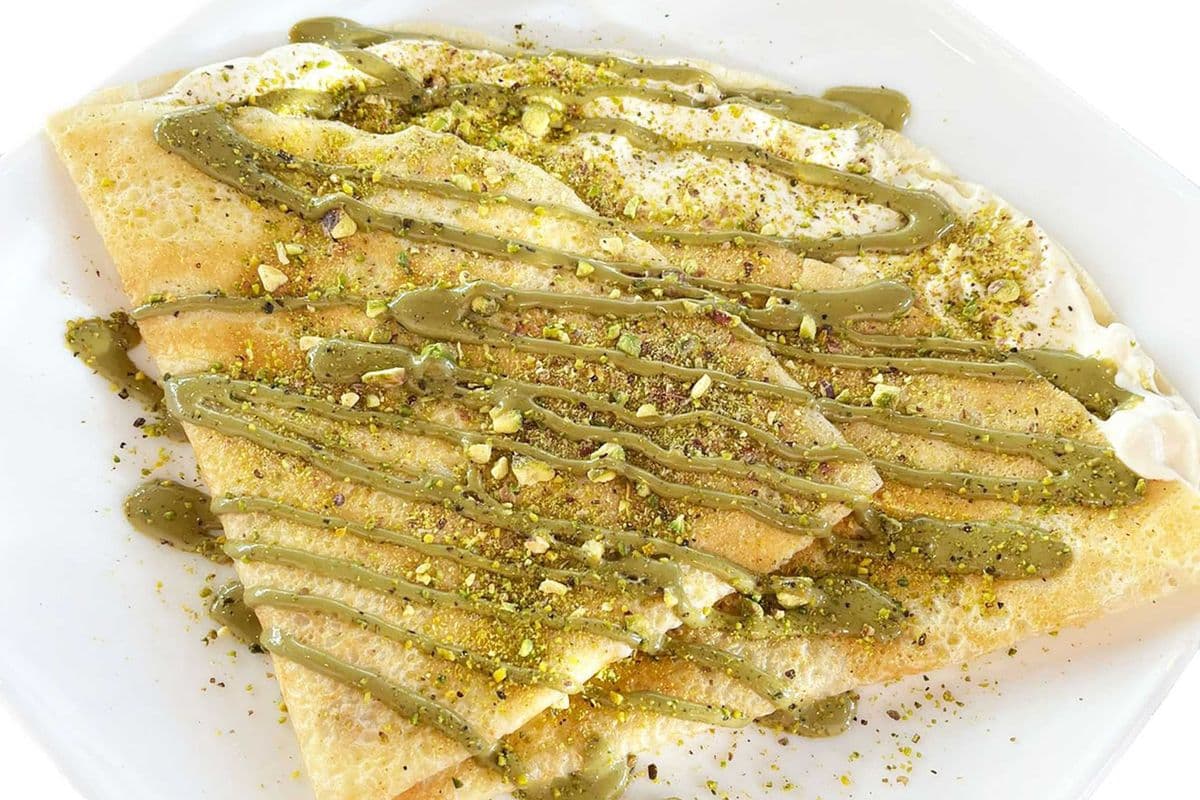 Keshta & Pistachio Cream Crepe
