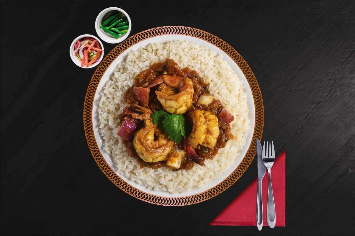 Shrimp Dopiaza Combo