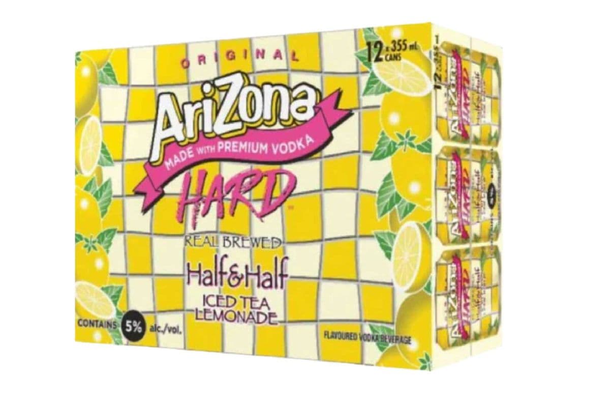 ARIZONA HALF & HALF HARD ICED TEA (12 x 355ML)